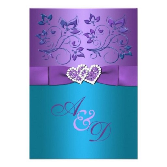 teal and purple invitations for summer teal and purple wedding