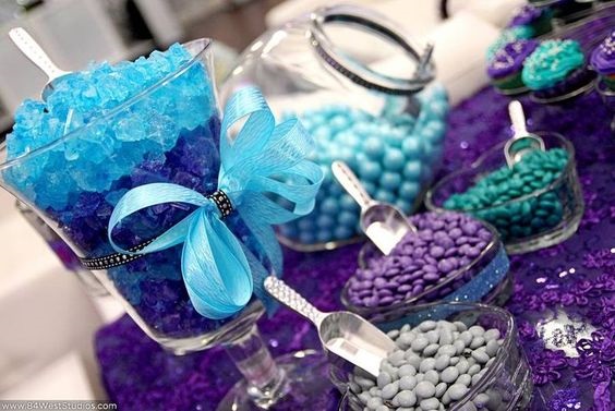 teal and purple sweets for summer teal and purple wedding