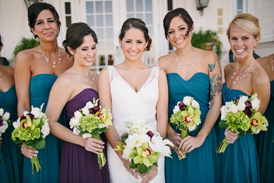 teal and purple bridesmaid dresses for teal purple grey teal and purple wedding