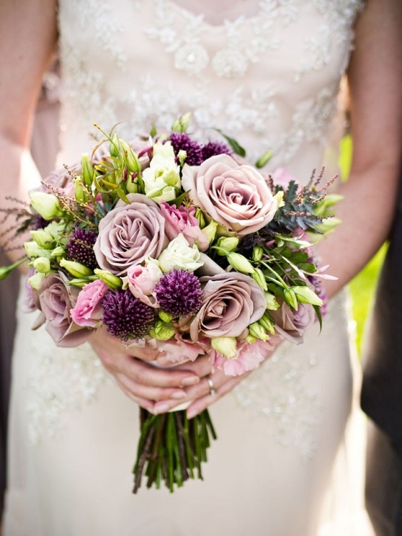 purple mauve pink wedding bouquets for purple mauve pink mauve and grey wedding