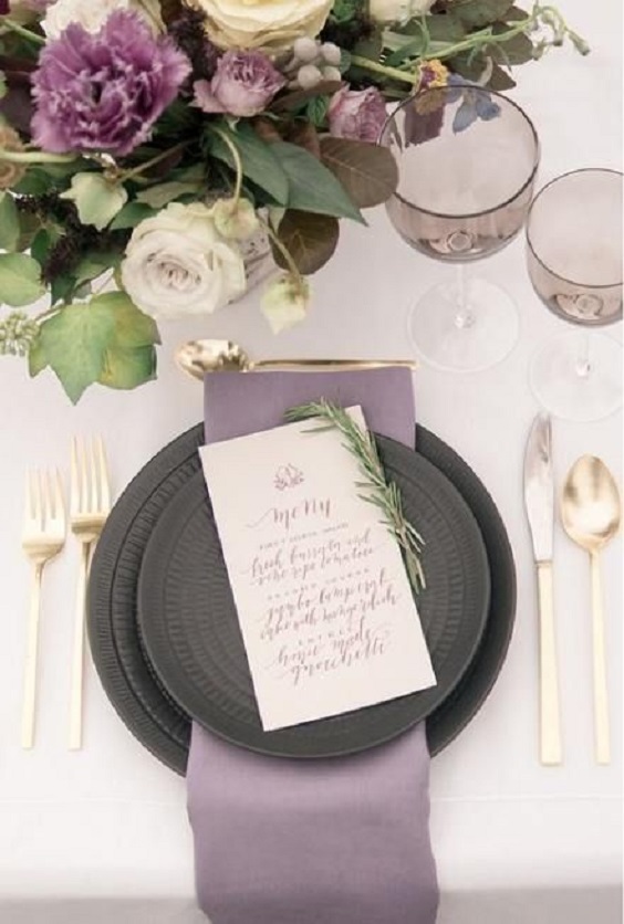 mauve table cloth and grey dinner plate for mauve grey mauve and grey wedding