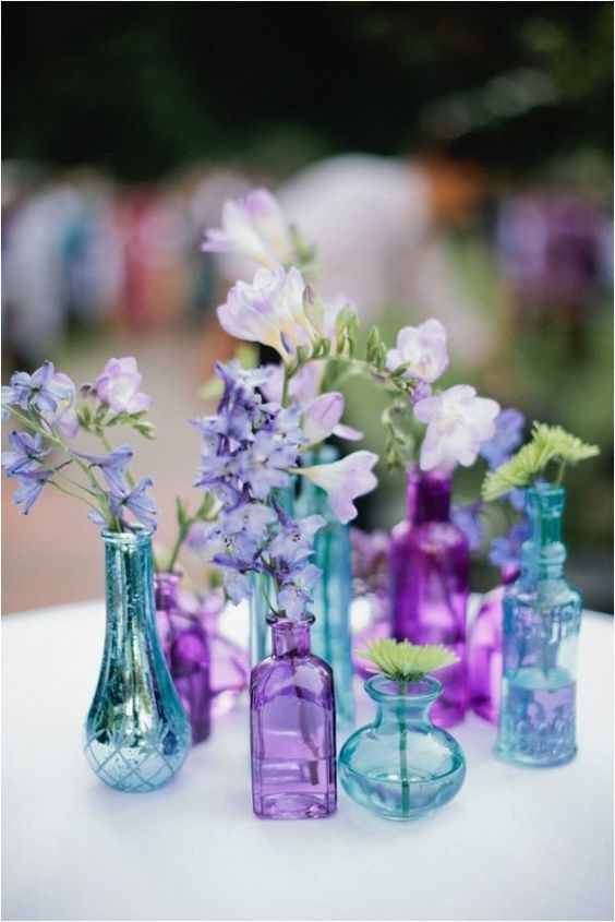 purple blue wedding vases for purple blue purple and blue wedding