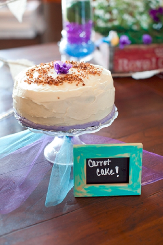 purple cream wedding cake for blue purple purple and blue wedding