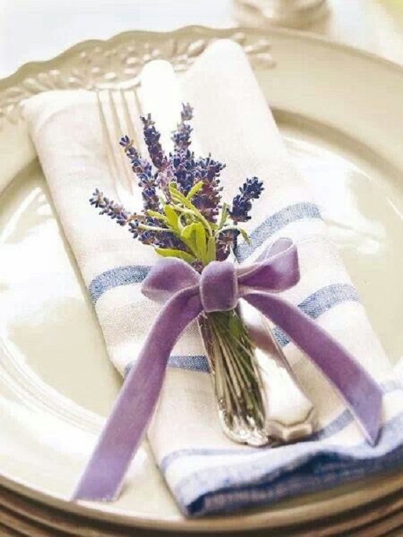lavender purple table setting for lavender purple purple and blue wedding