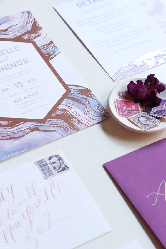 purple brown wedding invitations for purple brown purple and blue wedding